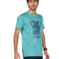 ZAVRARIQ Men's Premium Graphic Cotton T-Shirt – Half Sleeve Round Neck | Sky Blue