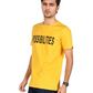 Men's Yellow Printed Cotton T-Shirt | Casual Half Sleeve Round Neck Tee