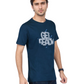 ZAVRARIQ Men's Premium Graphic Cotton T-Shirt – Half Sleeve Round Neck | Navy Blue