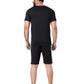 ZAVRARIQ Men's Sports T-Shirt & Shorts Co-Ord Set – Premium Cotton | Black