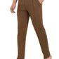 Zavrariq Men's Premium Polyester Jogger Pants – Brown