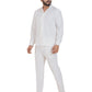 Zavrariq Men's Premium White Co-Ord Set – Full Sleeve Shirt & Jogger Pants