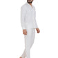 Zavrariq Men's Premium White Co-Ord Set – Full Sleeve Shirt & Jogger Pants