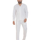 Zavrariq Men's Premium White Co-Ord Set – Full Sleeve Shirt & Jogger Pants