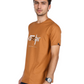 ZAVRARIQ Men's Premium Cotton Graphic Print T-Shirt – Half Sleeve | Brown