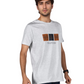 Zavrariq Men's Light Grey Cotton Graphic T-Shirt | Casual Half Sleeve Round Neck Tee