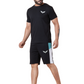 ZAVRARIQ Men's Sports T-Shirt & Shorts Co-Ord Set – Premium Cotton | Black