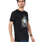 ZAVRARIQ Men's Black Graphic Print Short Sleeve T-Shirt