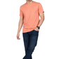 ZAVRARIQ Men's Premium Solid Cotton T-Shirt – Half Sleeve Round Neck | Peach