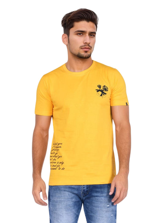 Zavrariq Men's Premium Cotton Short Sleeve T-Shirt - Casual Regular Fit Tee