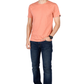 ZAVRARIQ Men's Premium Solid Cotton T-Shirt – Half Sleeve Round Neck | Peach
