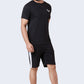 ZAVRARIQ Men's Sports T-Shirt & Shorts Co-Ord Set – Premium Cotton | Black