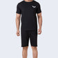 ZAVRARIQ Men's Sports T-Shirt & Shorts Co-Ord Set – Premium Cotton | Black