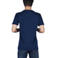 ZAVRARIQ Men's Premium Graphic Cotton T-Shirt – Half Sleeve Round Neck | Navy Blue