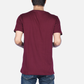 Zavrariq Men's Solid Cotton Round Neck Half Sleeve T-Shirt – Maroon