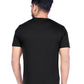 Zavrariq Men's Black Printed Cotton T-Shirt | Regular Fit Casual Round Neck Tee