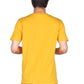 Men's Yellow Printed Cotton T-Shirt | Casual Half Sleeve Round Neck Tee