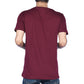 Zavrariq Men's Maroon Graphic Cotton T-Shirt | Casual Half Sleeve Round Neck Tee