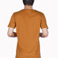 ZAVRARIQ Men's Premium Solid Cotton T-Shirt – Half Sleeve Round Neck | Rust Brown