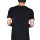 ZAVRARIQ Men's Black Graphic Print Short Sleeve T-Shirt