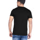 ZAVRARIQ Men's Black Half Sleeve Graphic Print Round Neck T-Shirt