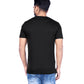 Zavrariq Men's Short Sleeve Printed Cotton T-Shirt | Regular Fit | Black